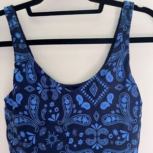 Offline by Aerie Longline paisley sports bra top size L